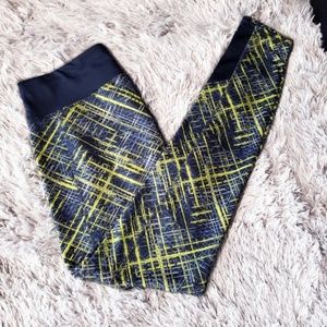 Danskin blue neon green leggings